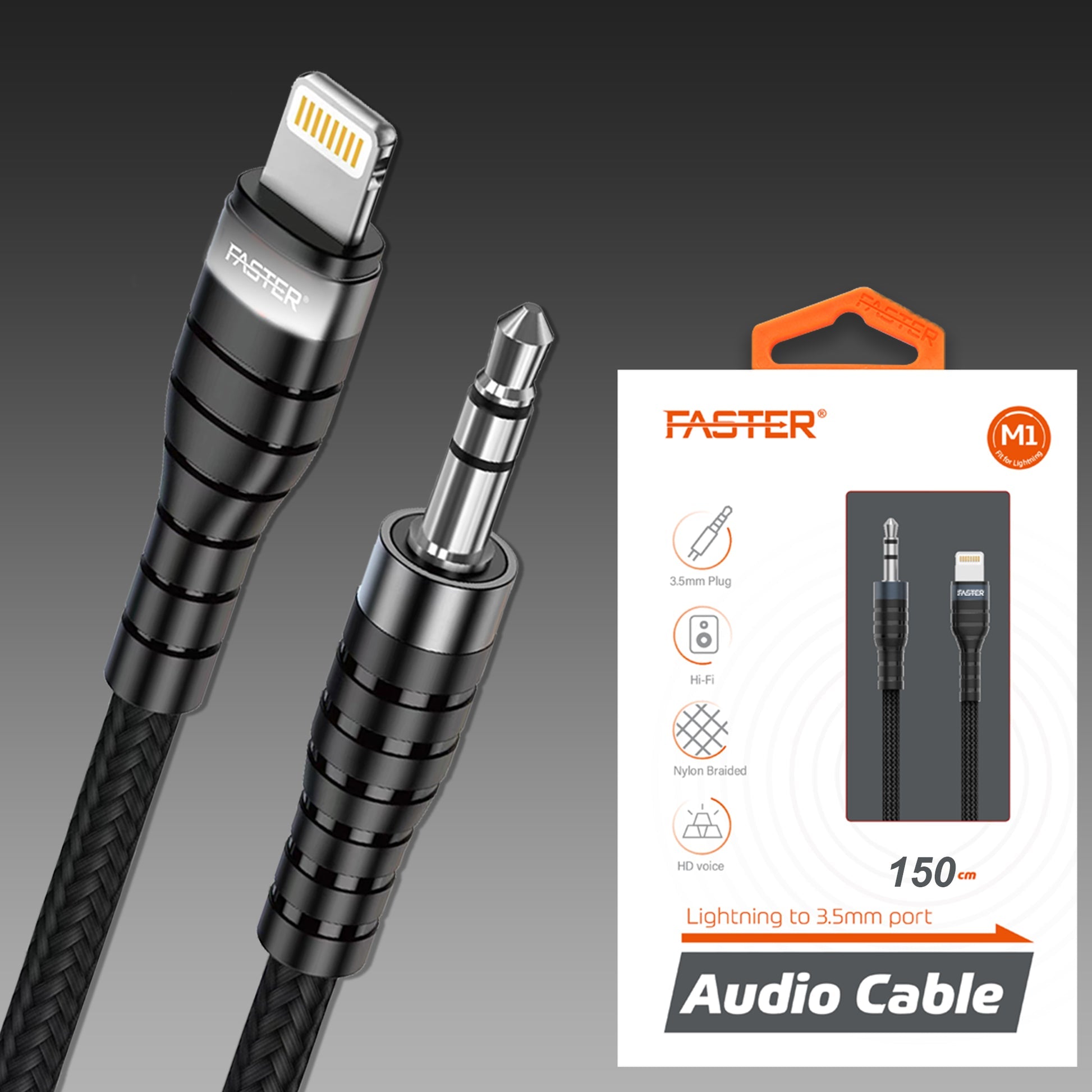 Faster M1 aux lightning Cable
